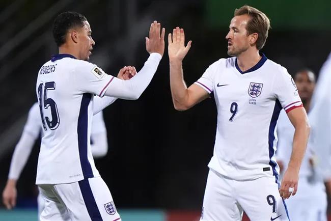 Harry Kane lap cu dup truoc Latvia.